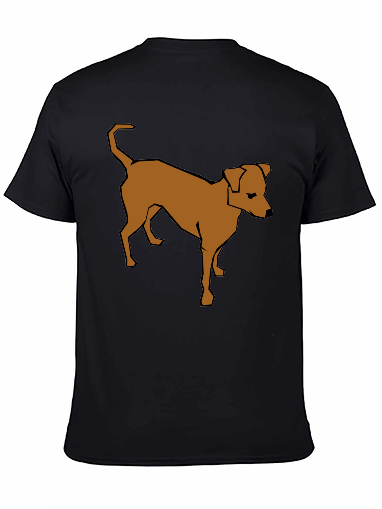 Dog Graphic Tee - Modern Geometric Design Casual Style