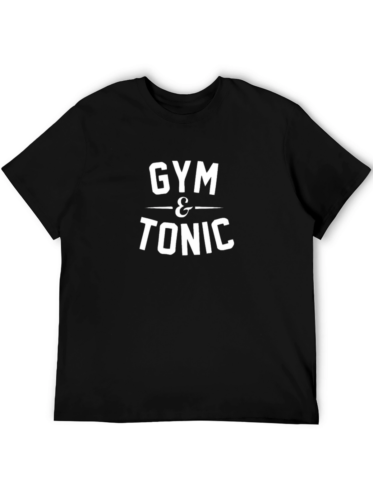 Gym & Tonic Graphic Tee - Black Cotton T-Shirt