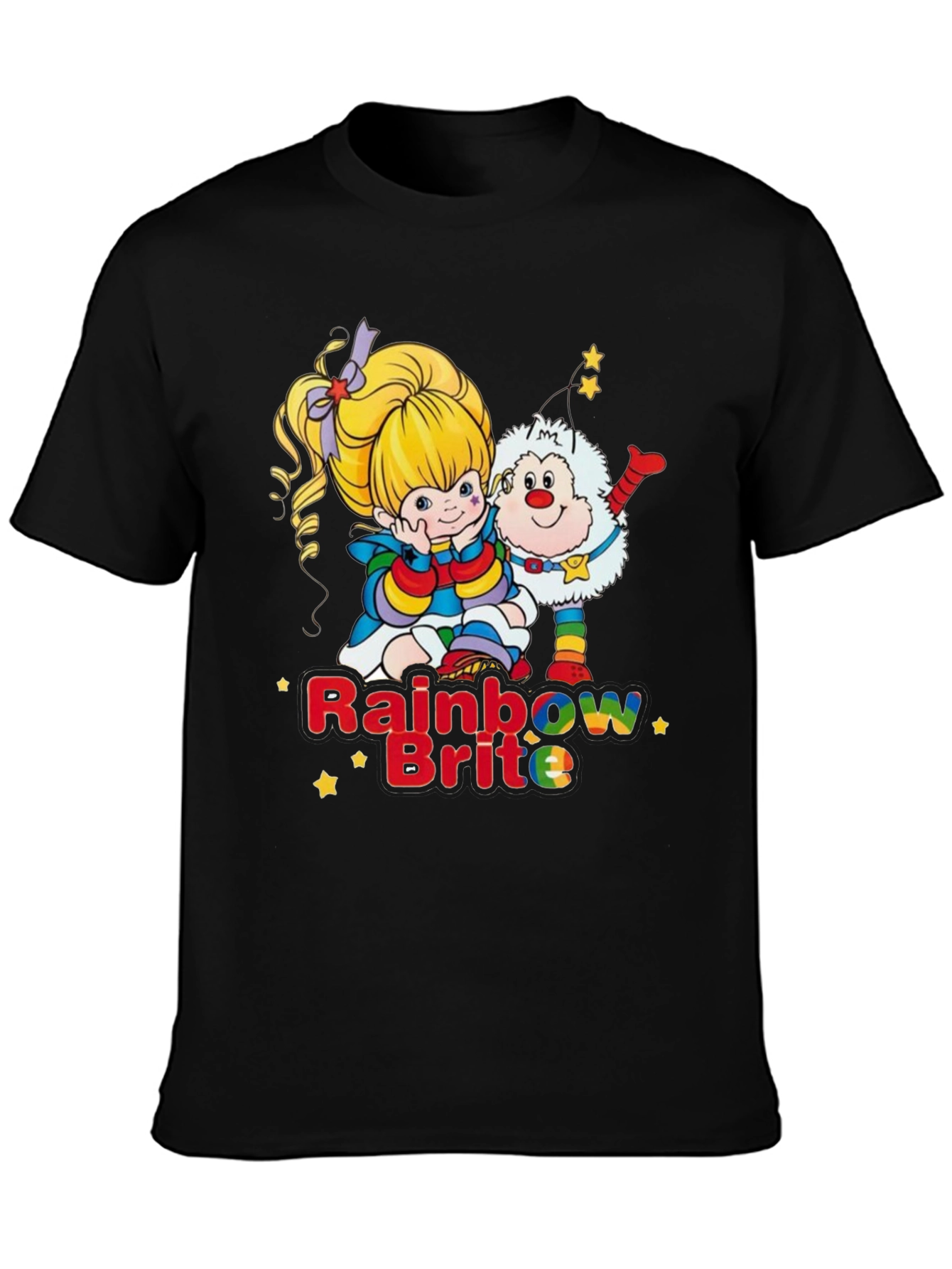Rainbow Brite Graphic Tee - Nostalgic 80s Cartoon Shirt