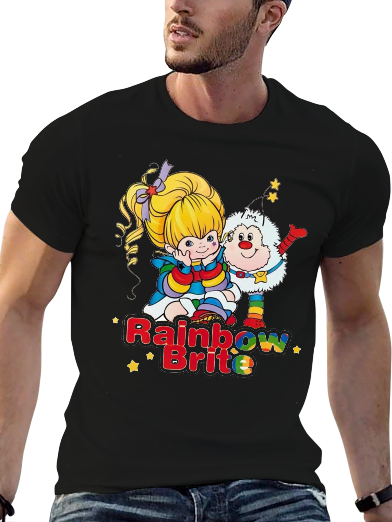 Rainbow Brite Graphic Tee - Nostalgic 80s Cartoon Shirt