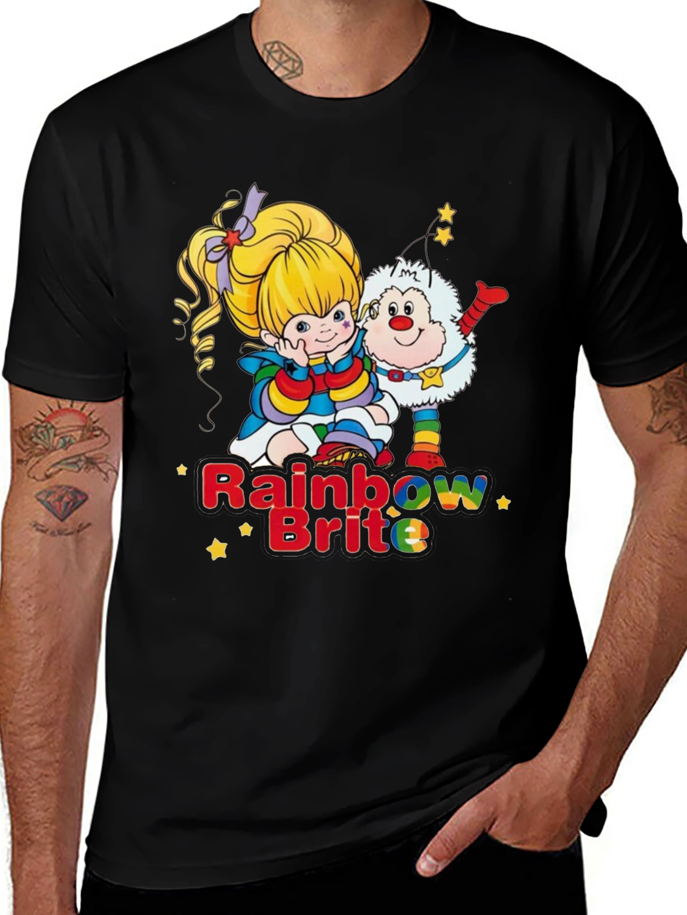 Rainbow Brite Graphic Tee - Nostalgic 80s Cartoon Shirt