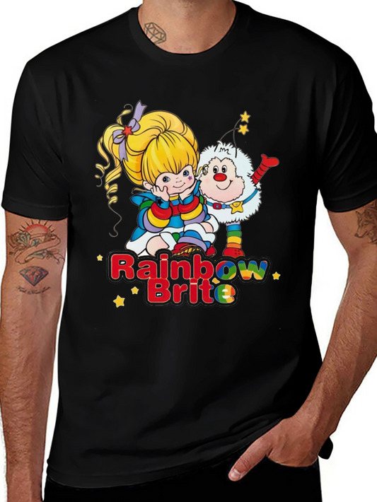 Rainbow Brite Graphic Tee - Nostalgic 80s Cartoon Shirt