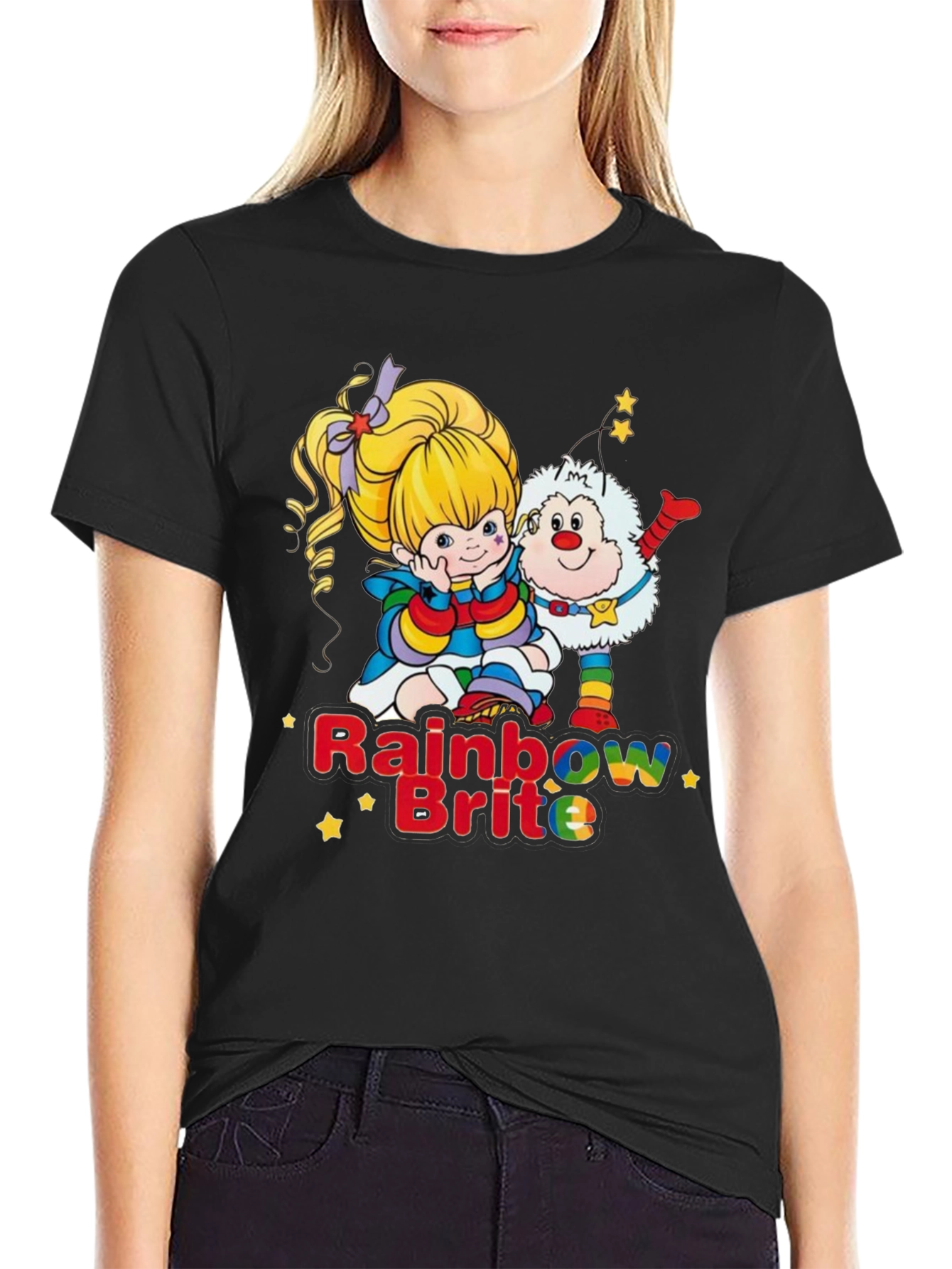 Rainbow Brite Graphic Tee - Nostalgic 80s Cartoon Shirt
