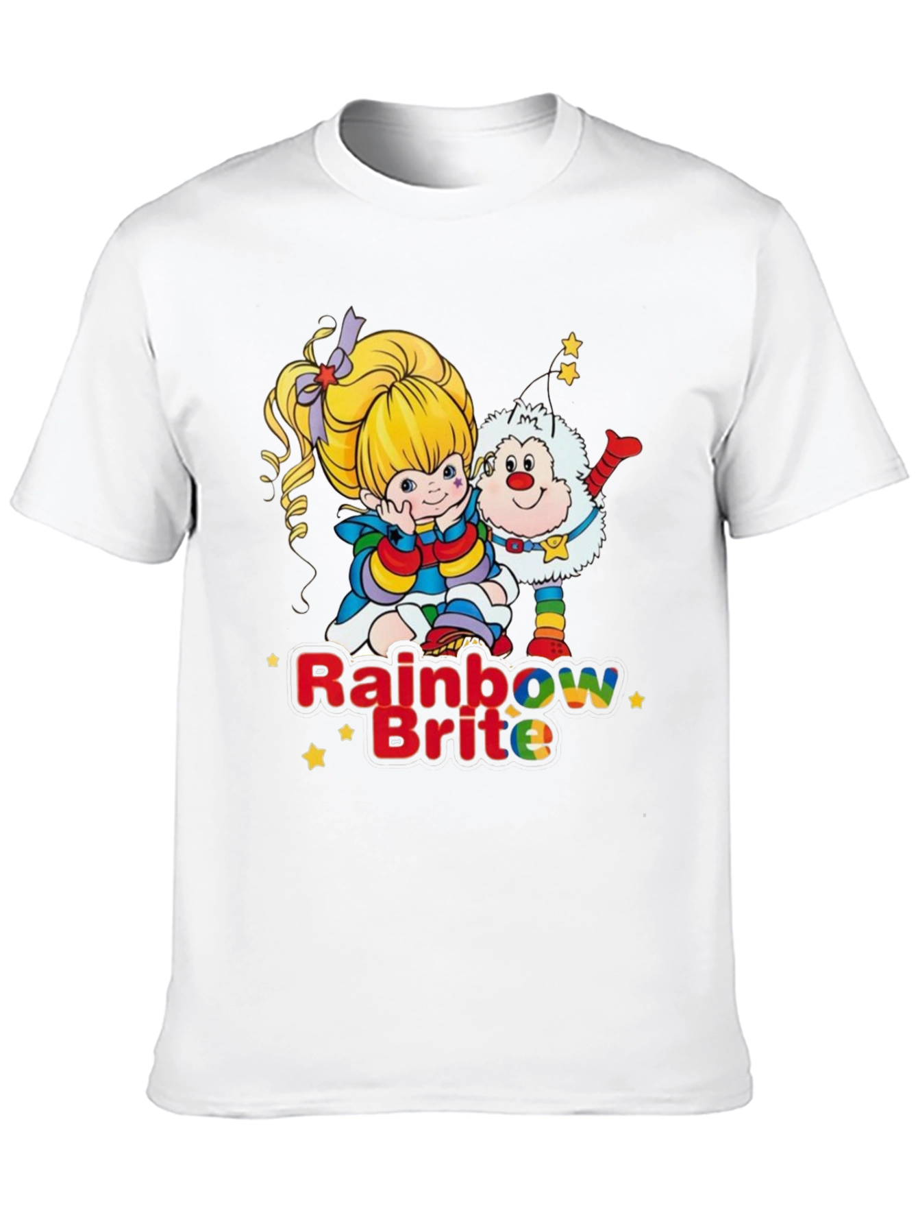Rainbow Brite Graphic Tee - Nostalgic 80s Cartoon Shirt
