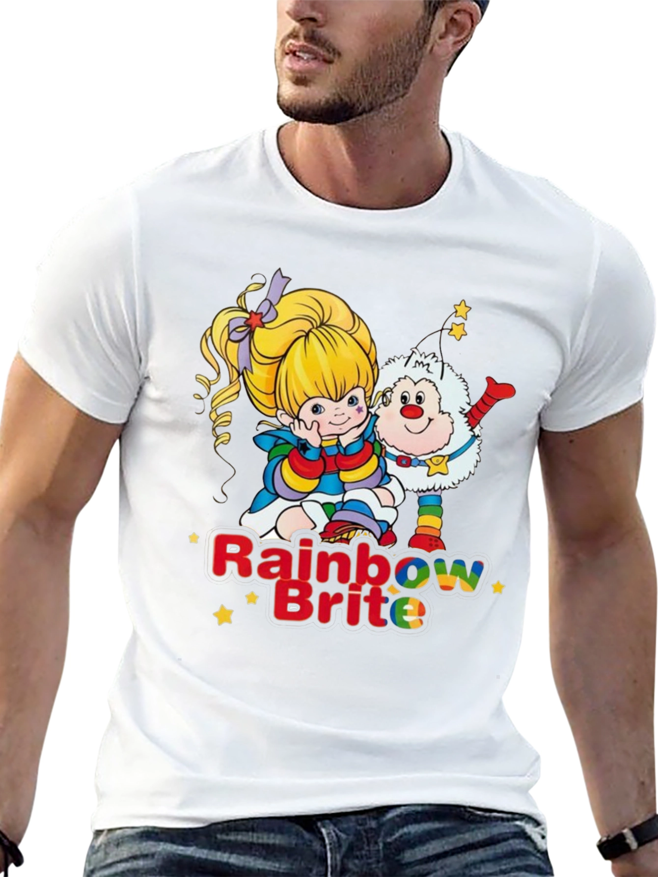 Rainbow Brite Graphic Tee - Nostalgic 80s Cartoon Shirt