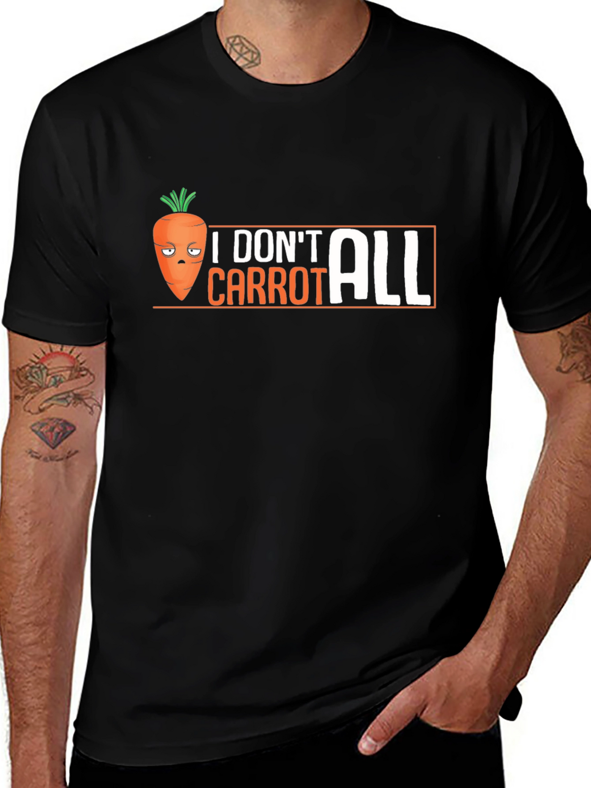 Funny I Dont Carrot All Graphic T-Shirt