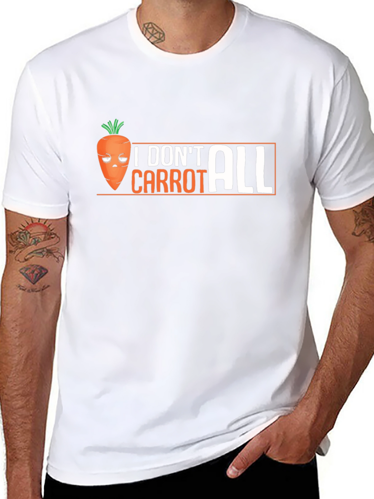 Funny I Dont Carrot All Graphic T-Shirt