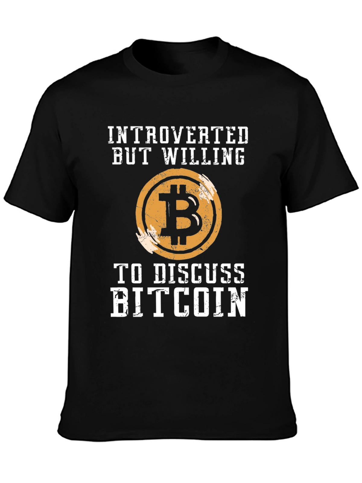 Introverted Bitcoin T-Shirt - Crypto Enthusiast Tee