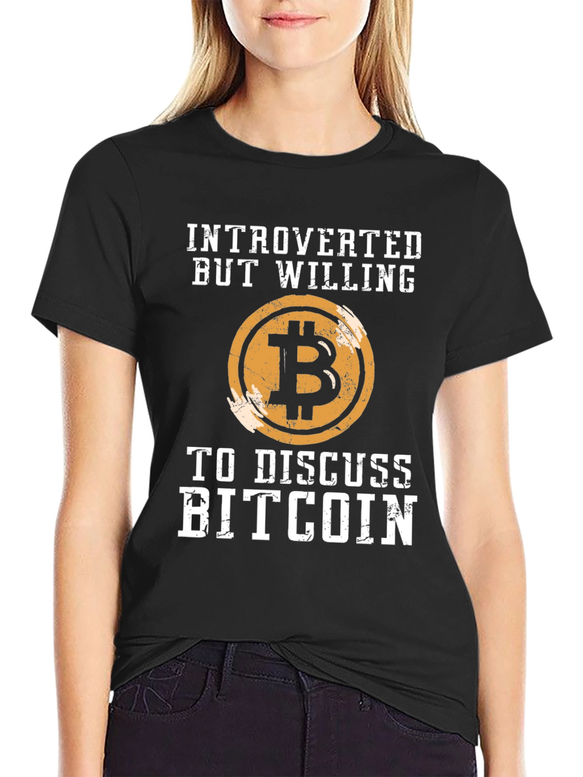 Introverted Bitcoin T-Shirt - Crypto Enthusiast Tee