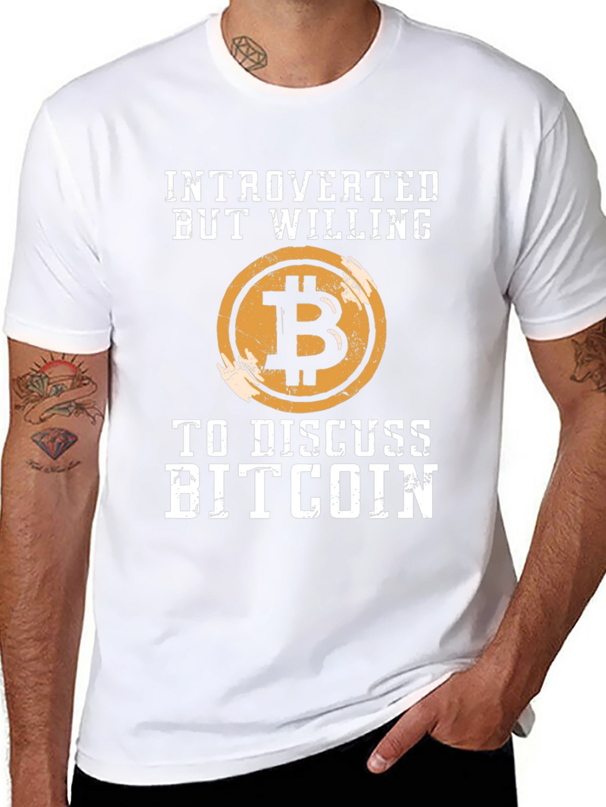 Introverted Bitcoin T-Shirt - Crypto Enthusiast Tee