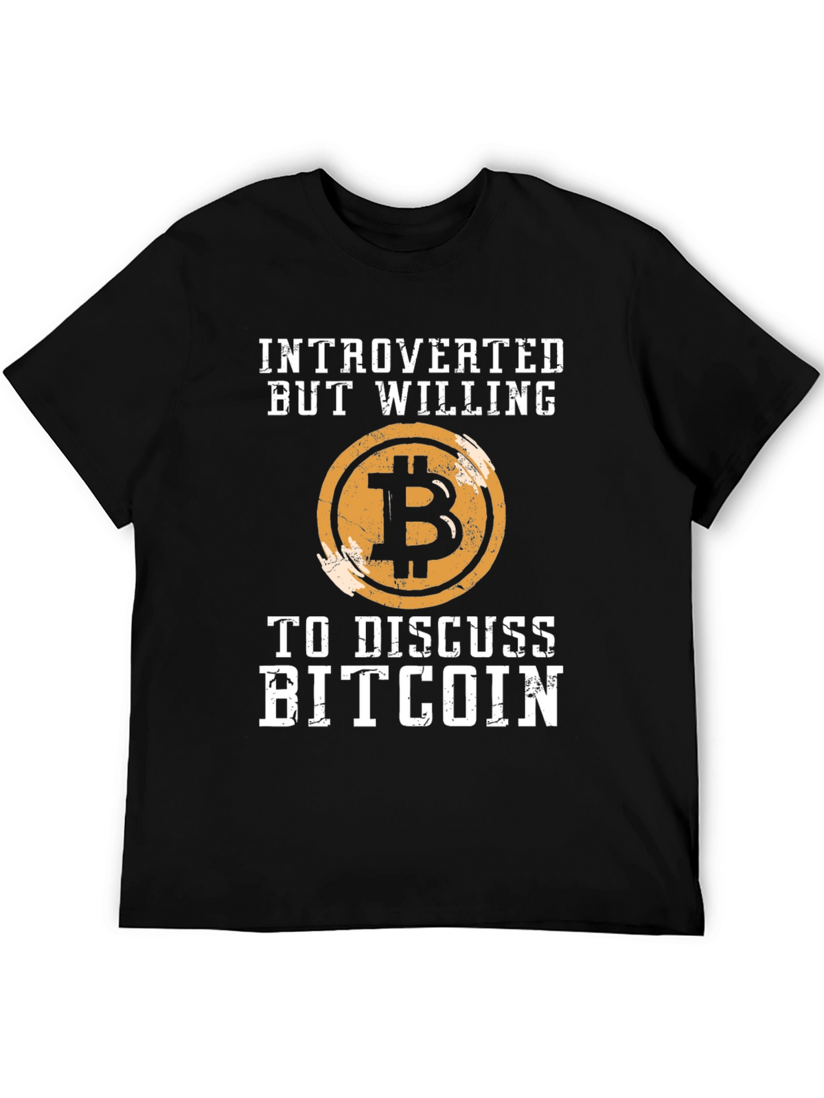 Introverted Bitcoin T-Shirt - Crypto Enthusiast Tee