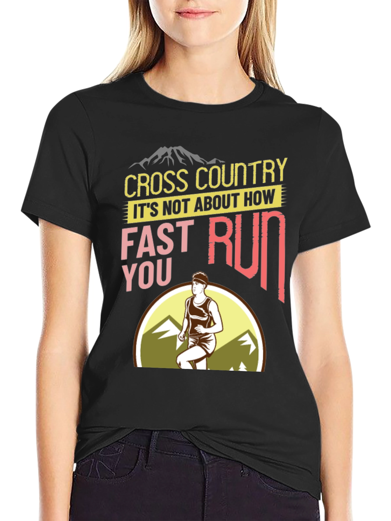 Cross Country Running Graphic T-Shirt