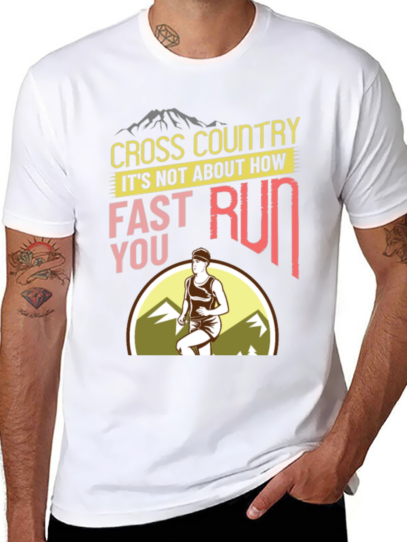 Cross Country Running Graphic T-Shirt
