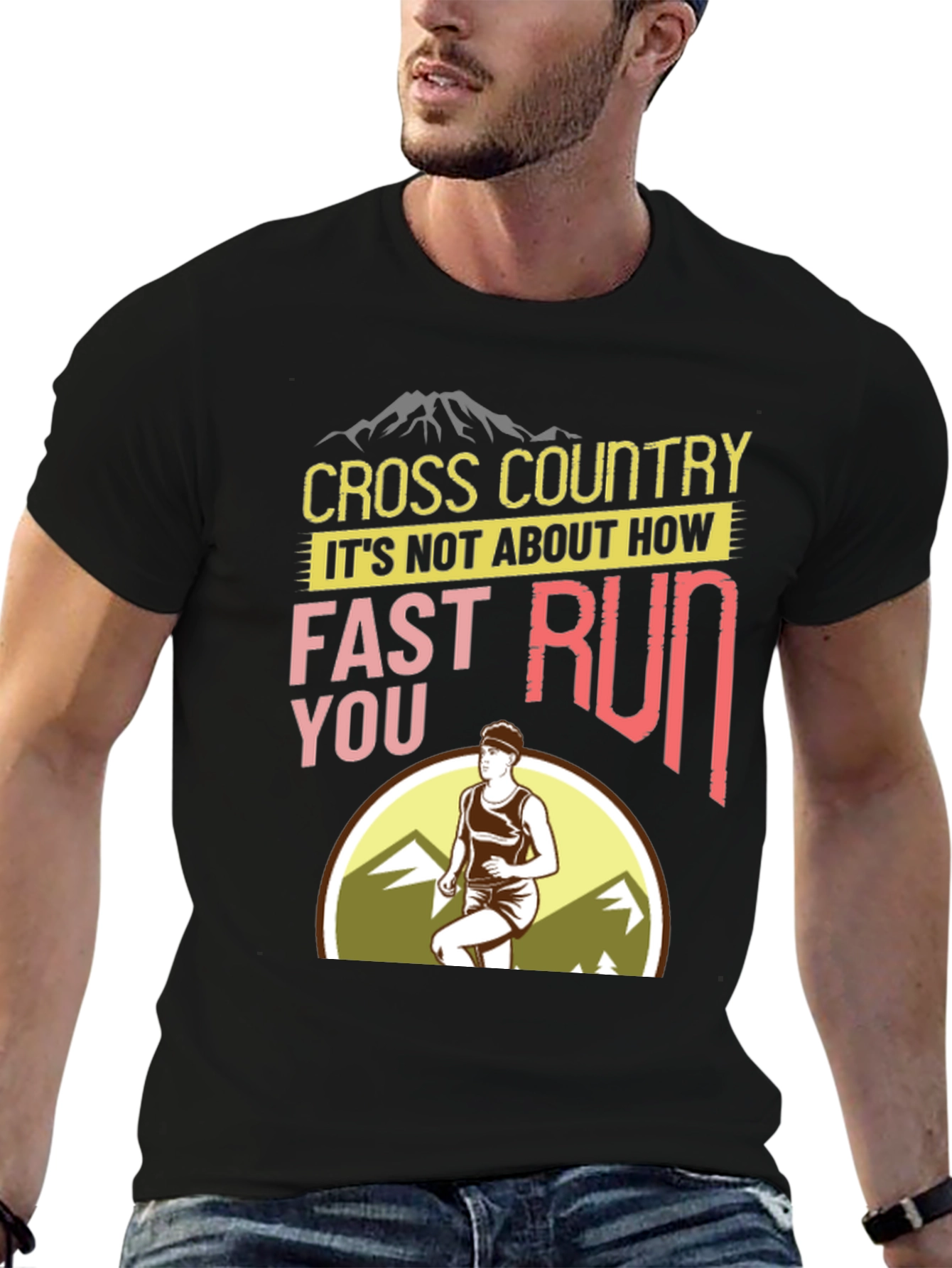 Cross Country Running Graphic T-Shirt