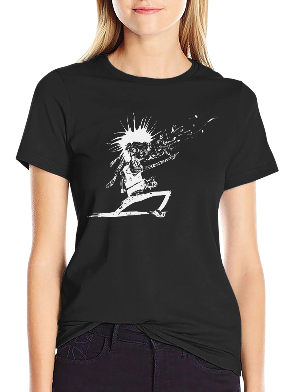 Edgy Punk Rock T-Shirt: Black Graphic Tee