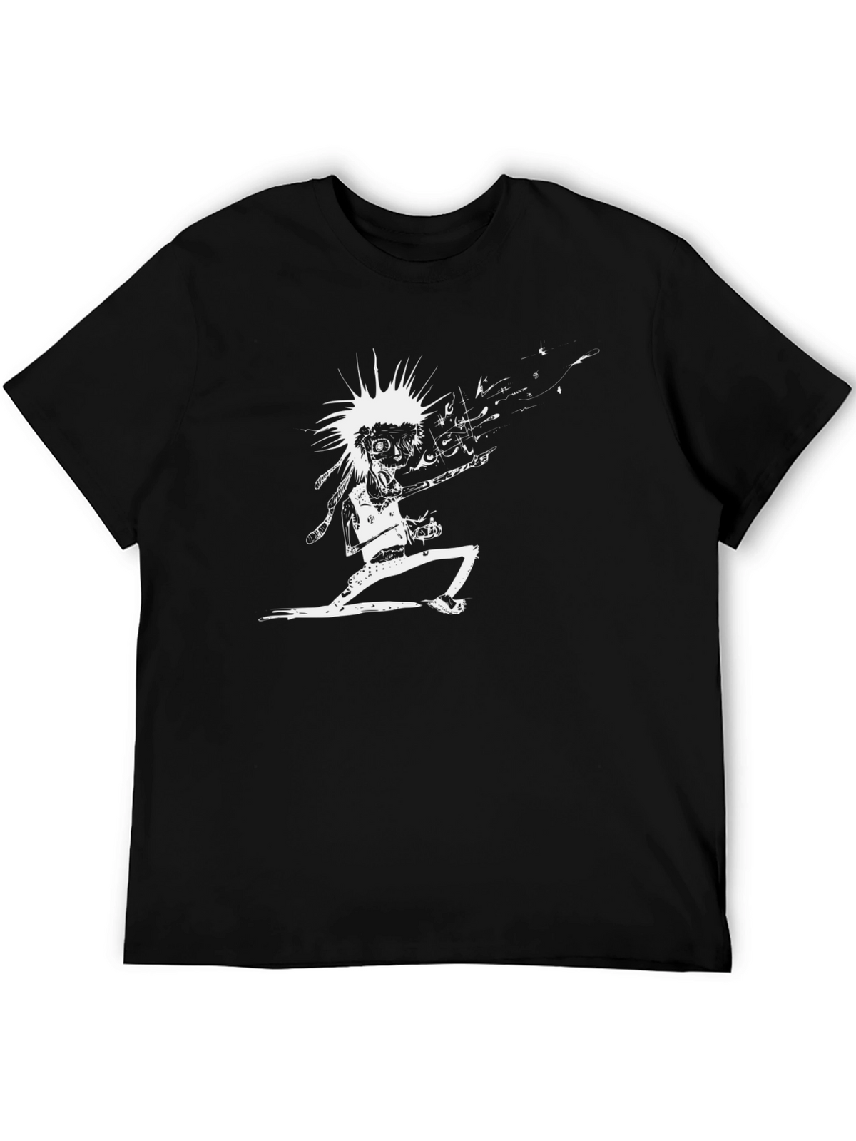Edgy Punk Rock T-Shirt: Black Graphic Tee