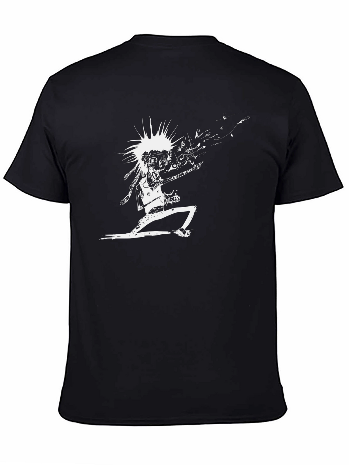 Edgy Punk Rock T-Shirt: Black Graphic Tee
