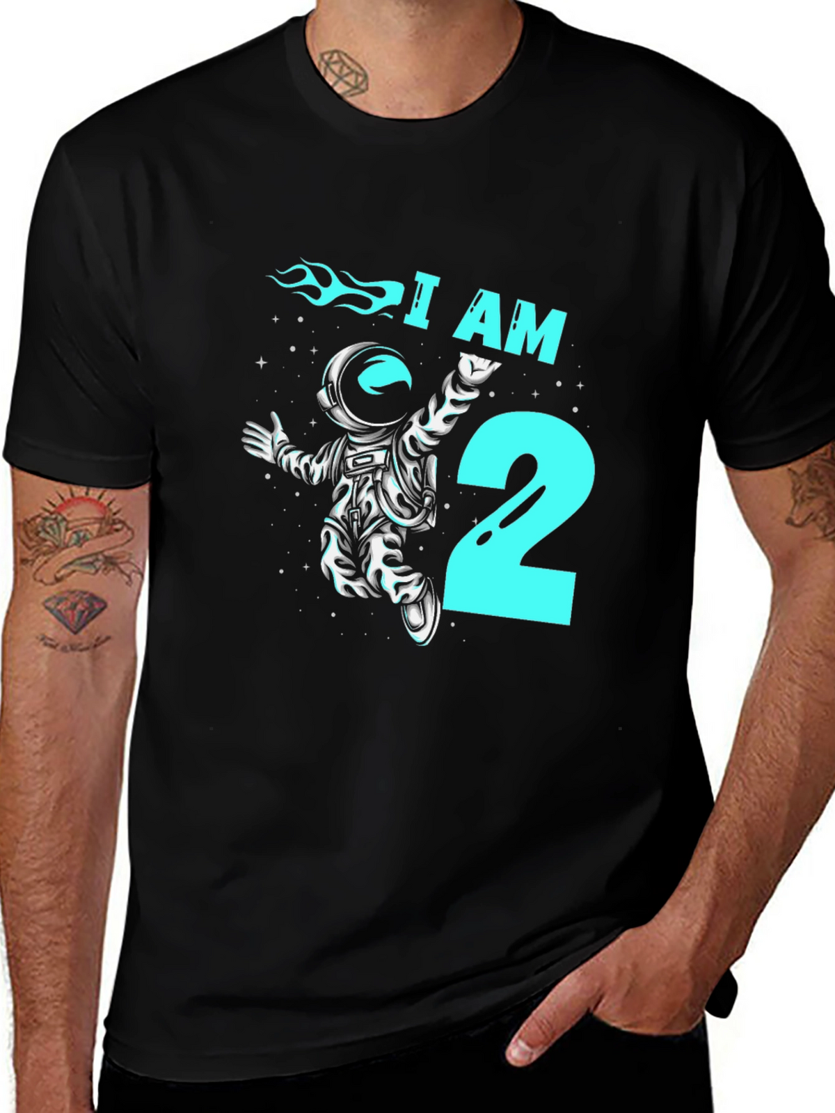 I AM 2nd Birthday Astronaut T-Shirt
