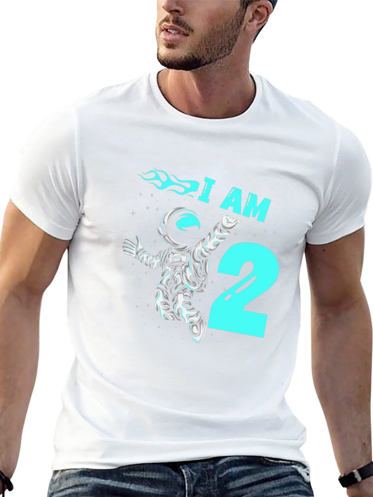 I AM 2nd Birthday Astronaut T-Shirt