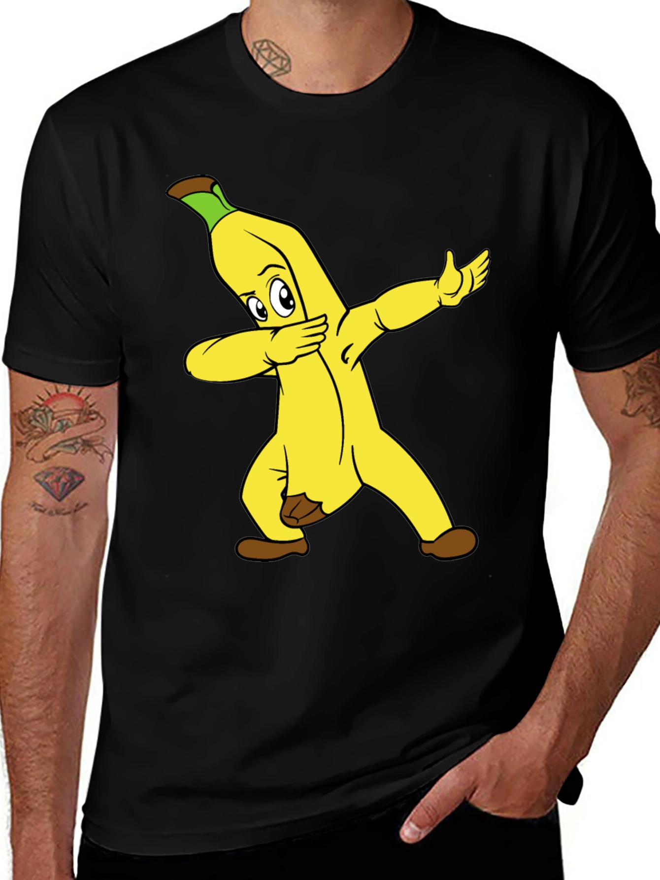 Dabbing Banana T-Shirt - Funny Fruit Tee