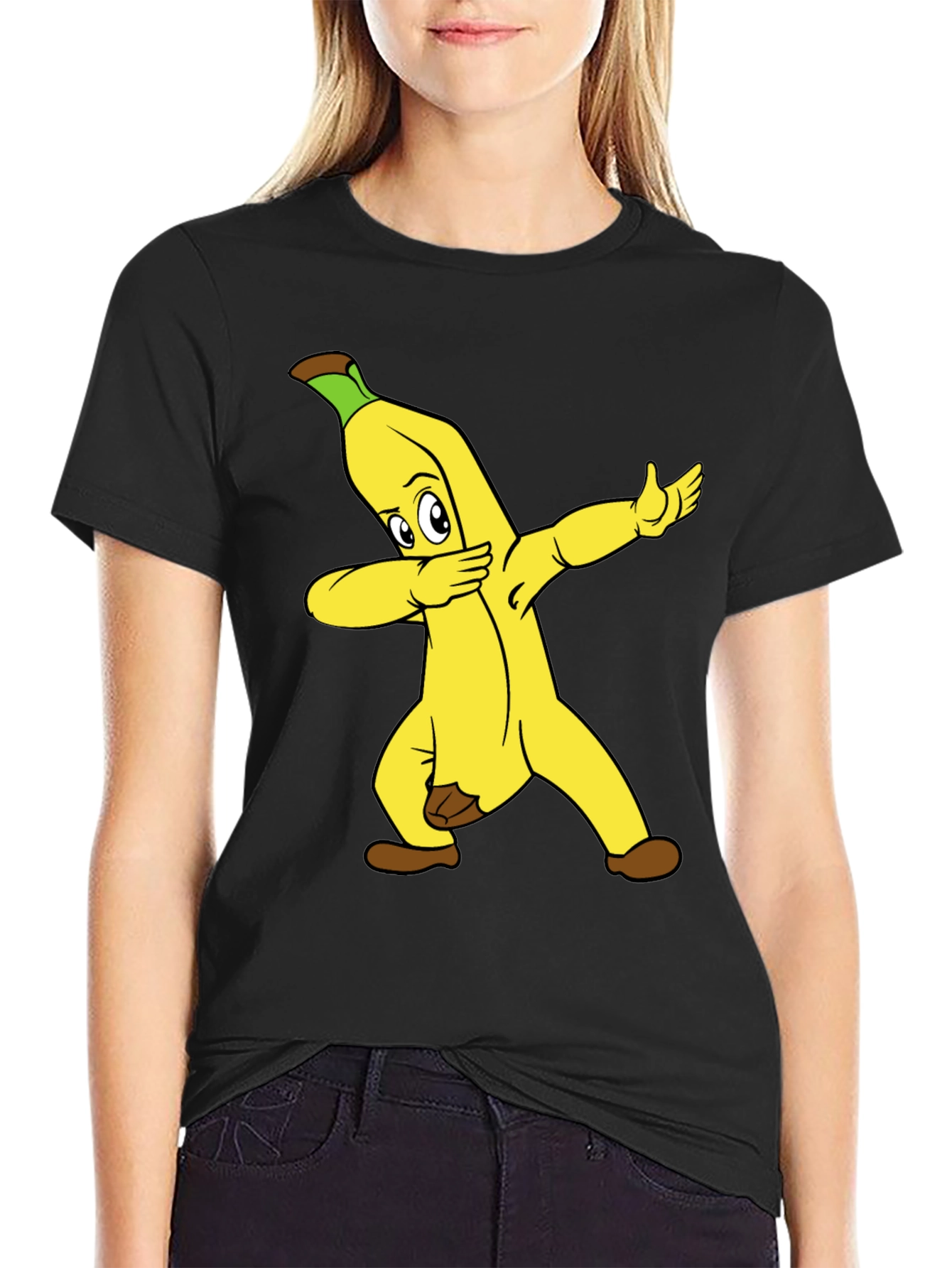Dabbing Banana T-Shirt - Funny Fruit Tee