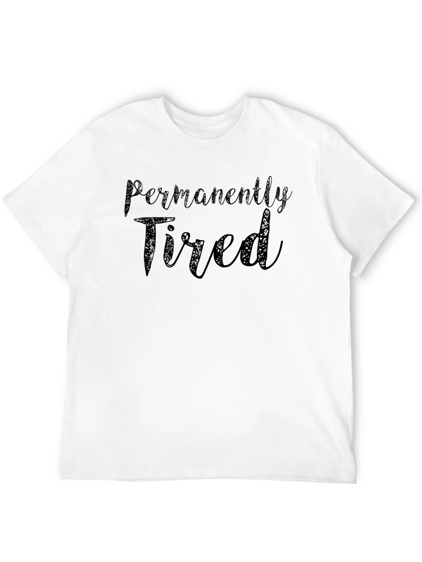 Permanently Tired Graphic Tee - Black