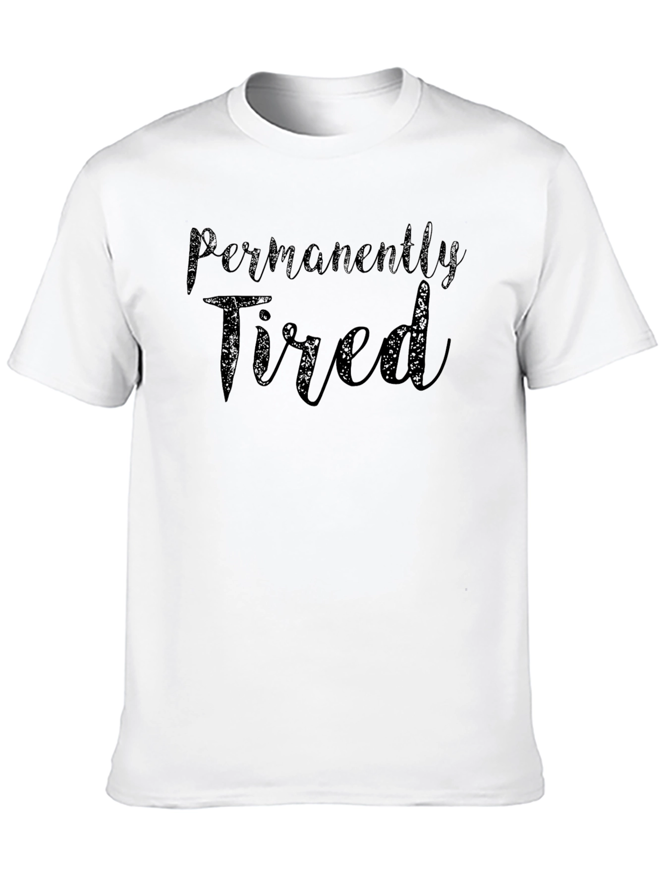 Permanently Tired Graphic Tee - Black