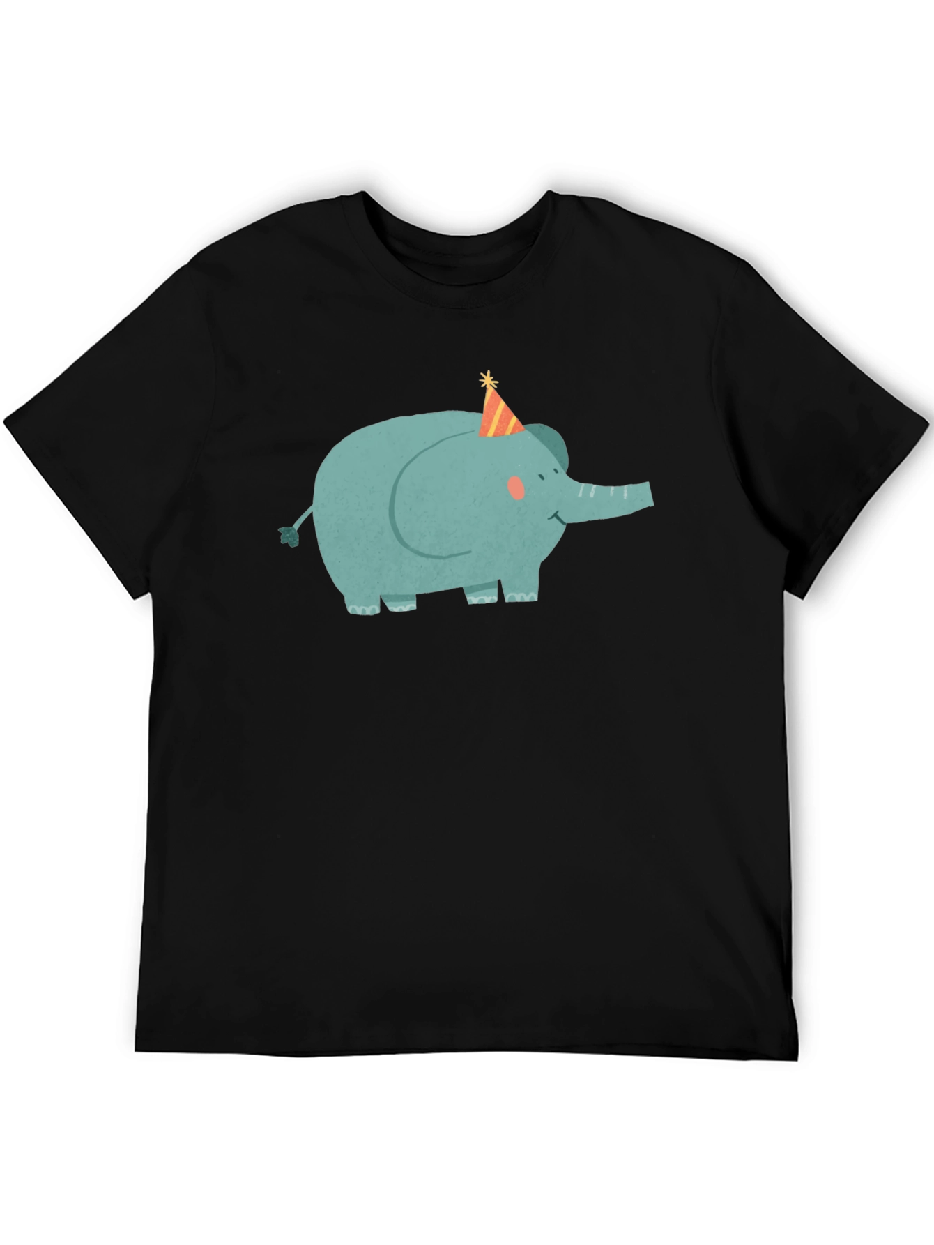 Elephant Party Tee - Cute Cartoon Graphic T-Shirt