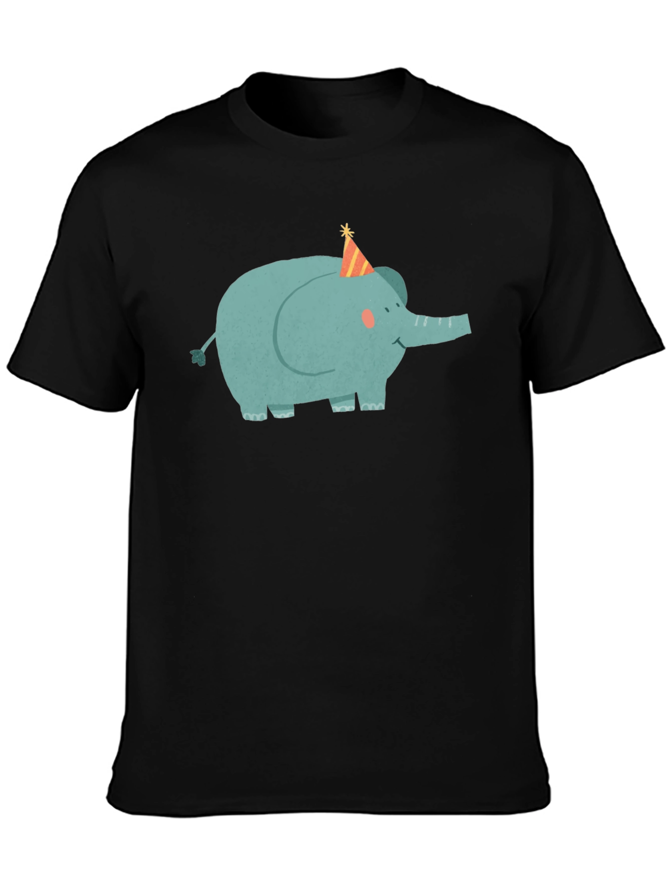Elephant Party Tee - Cute Cartoon Graphic T-Shirt