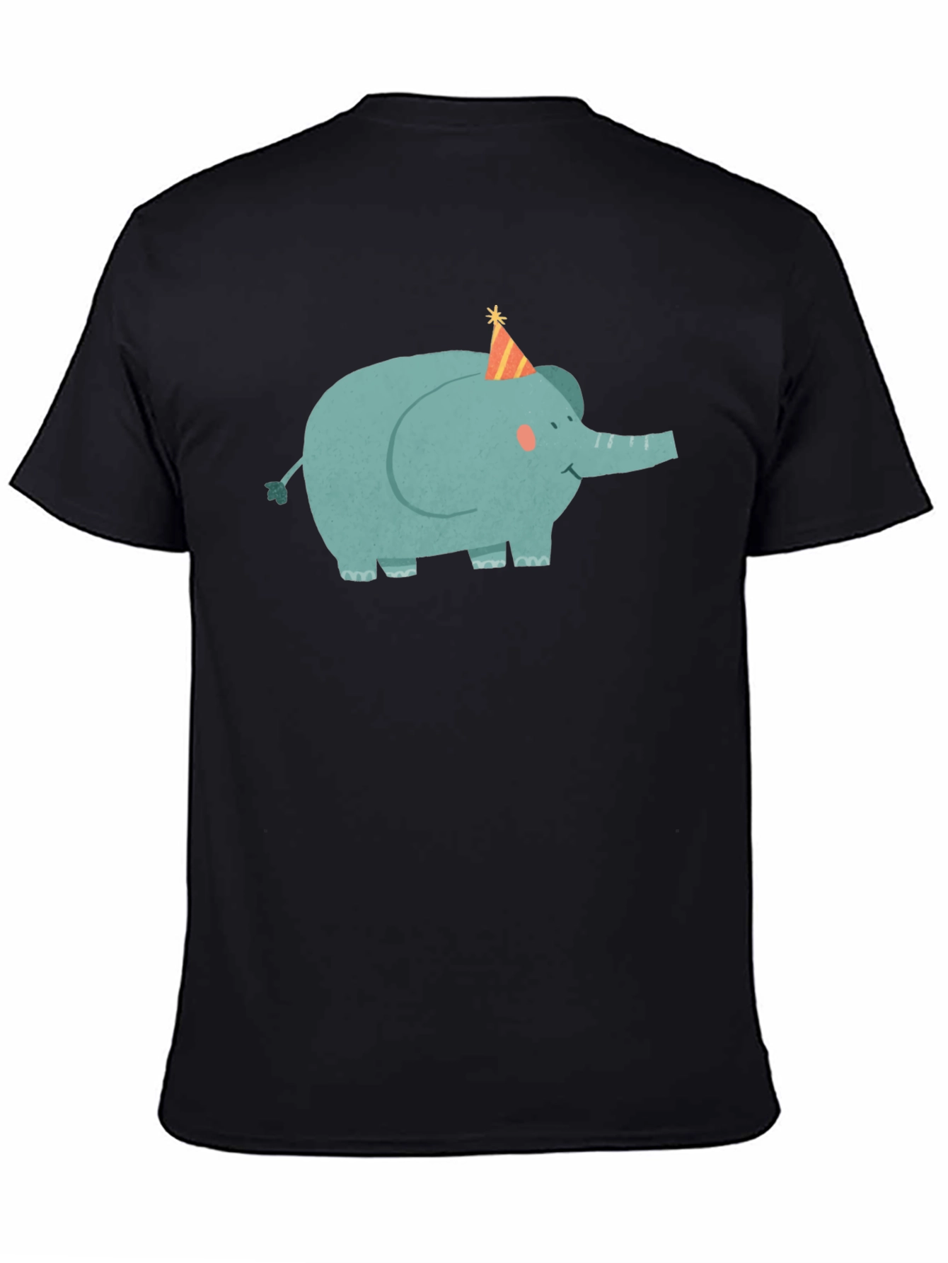 Elephant Party Tee - Cute Cartoon Graphic T-Shirt