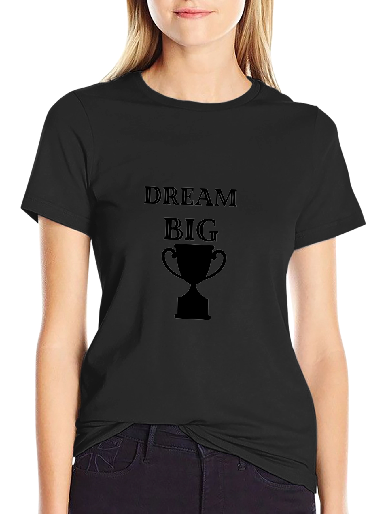 Dream Big Black Graphic Tee