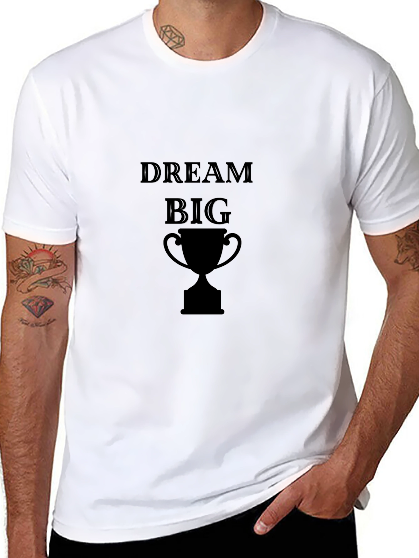 Dream Big Black Graphic Tee