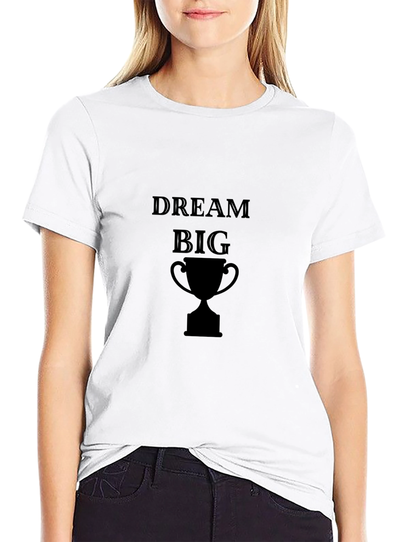 Dream Big Black Graphic Tee