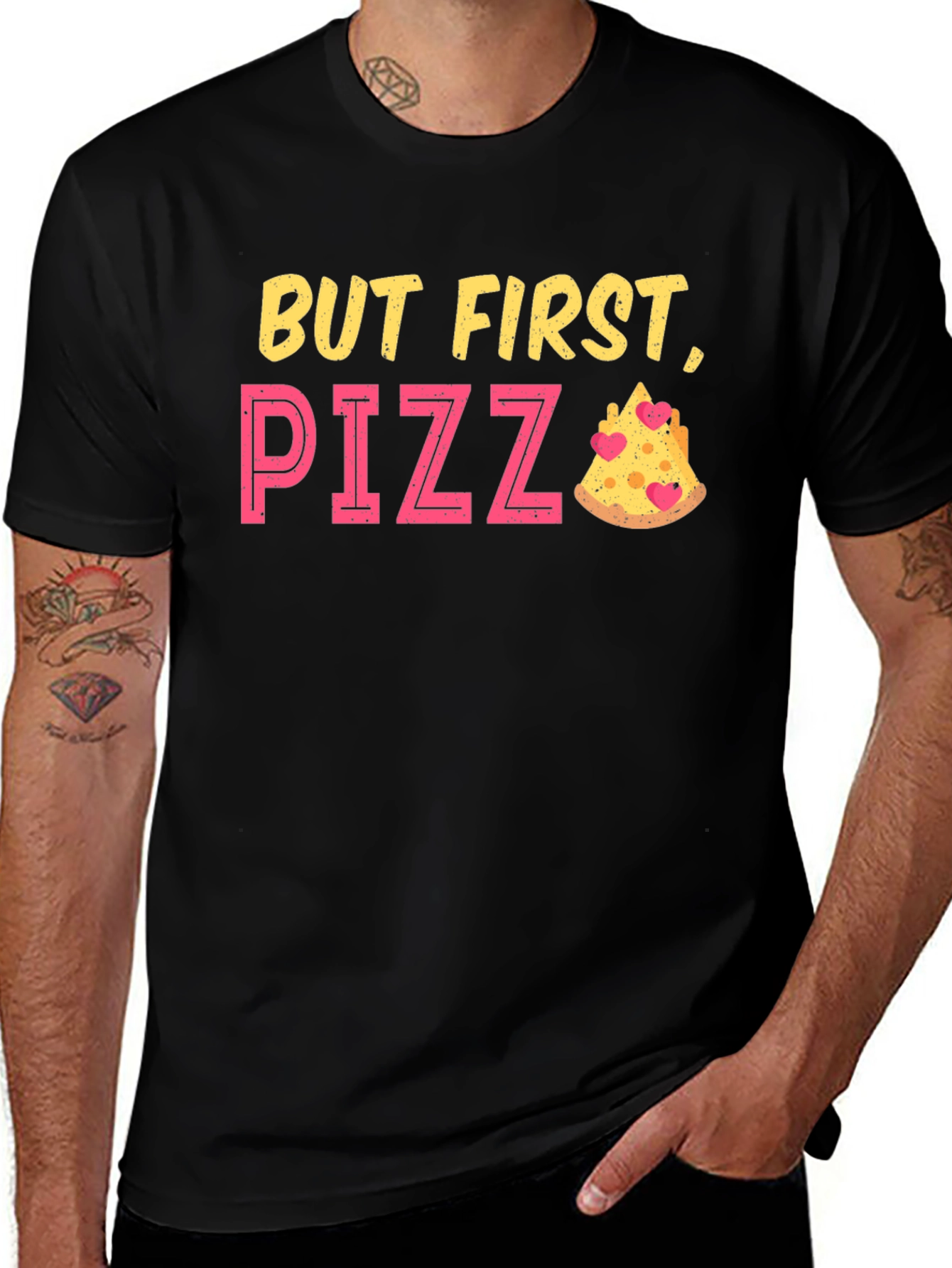 But First Pizza Funny Graphic T-Shirt