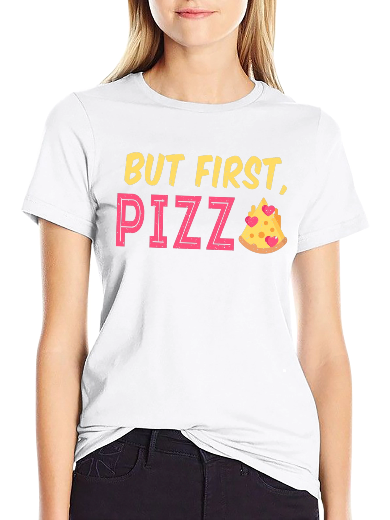 But First Pizza Funny Graphic T-Shirt