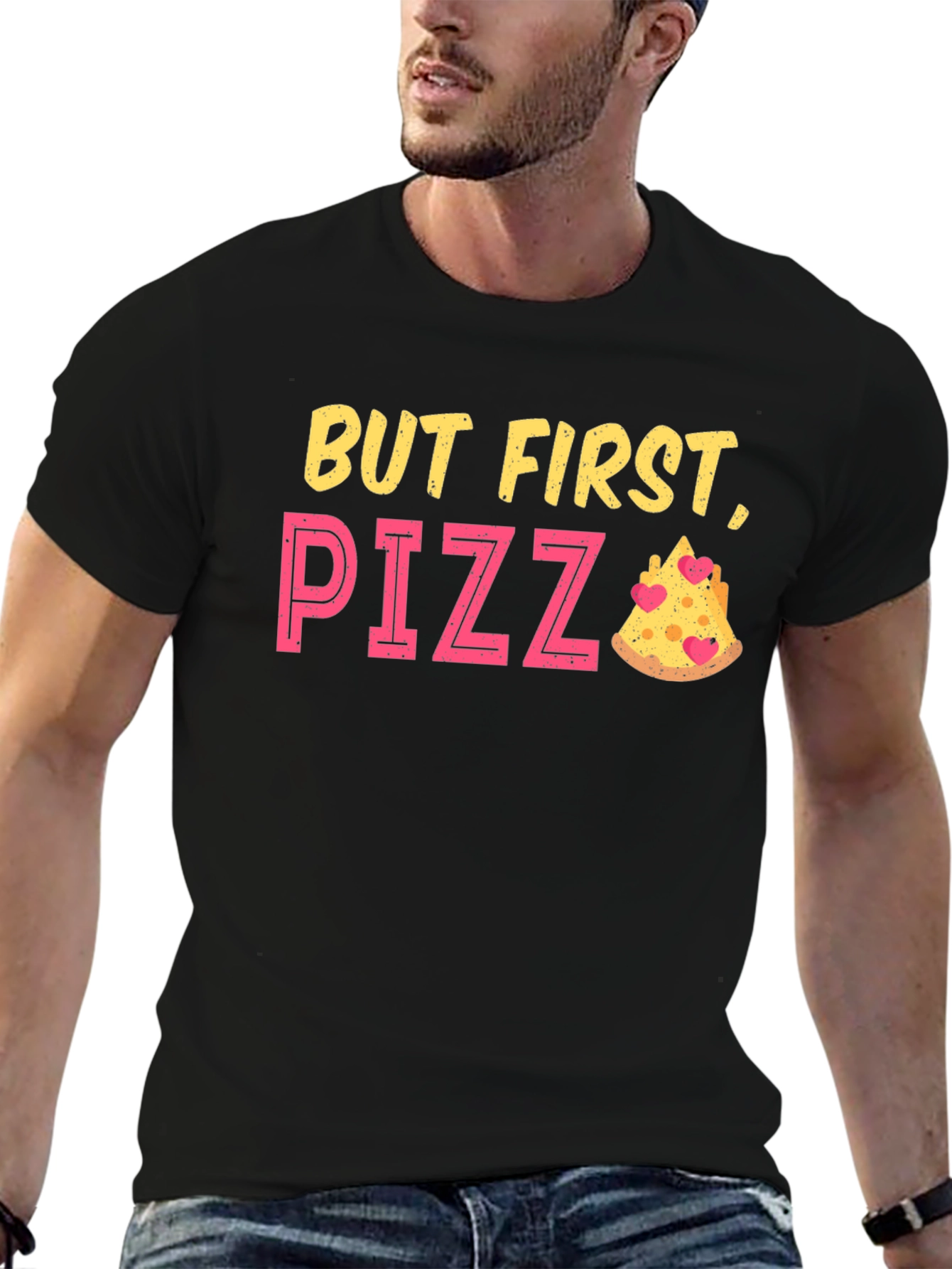 But First Pizza Funny Graphic T-Shirt