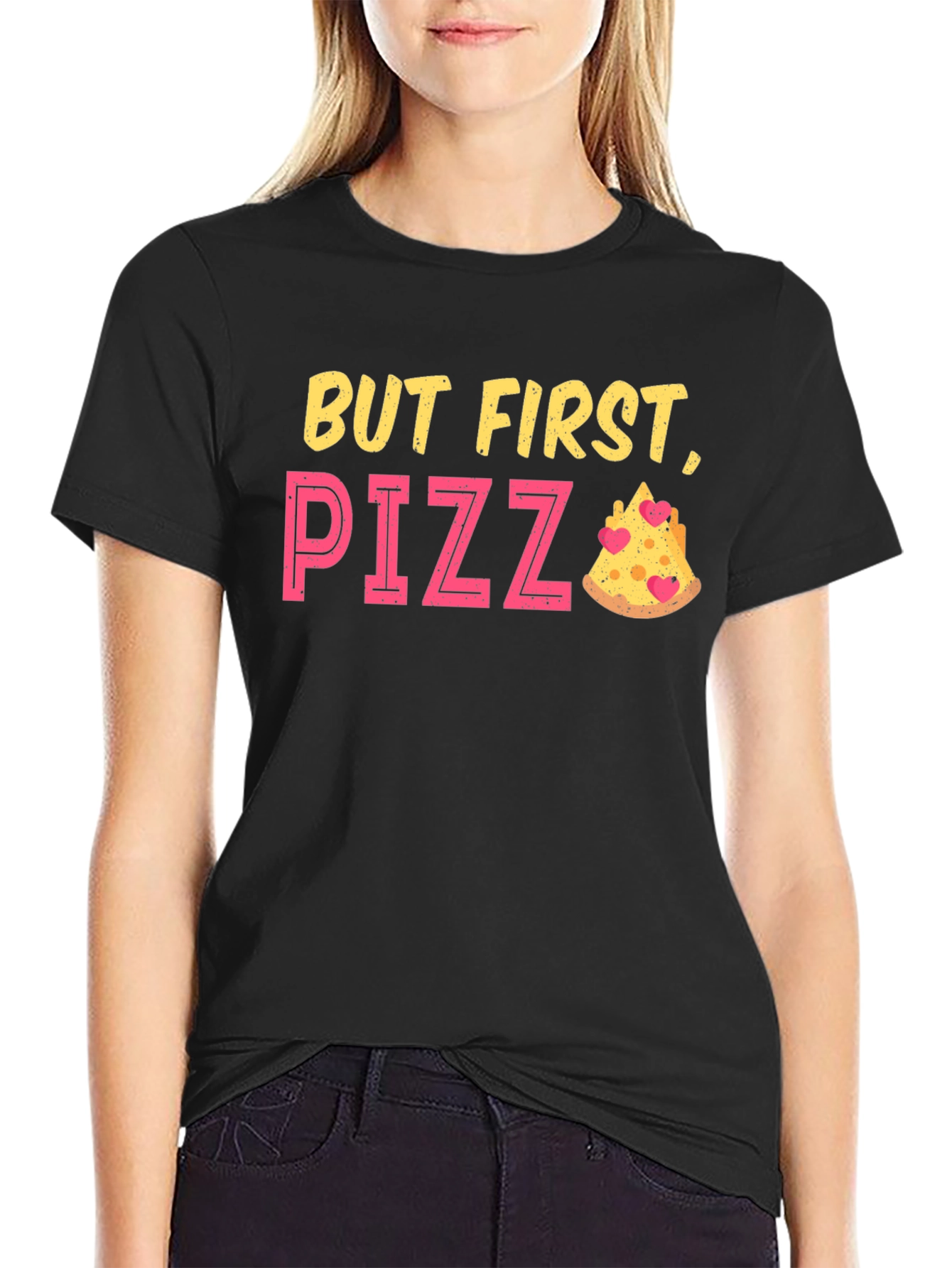But First Pizza Funny Graphic T-Shirt
