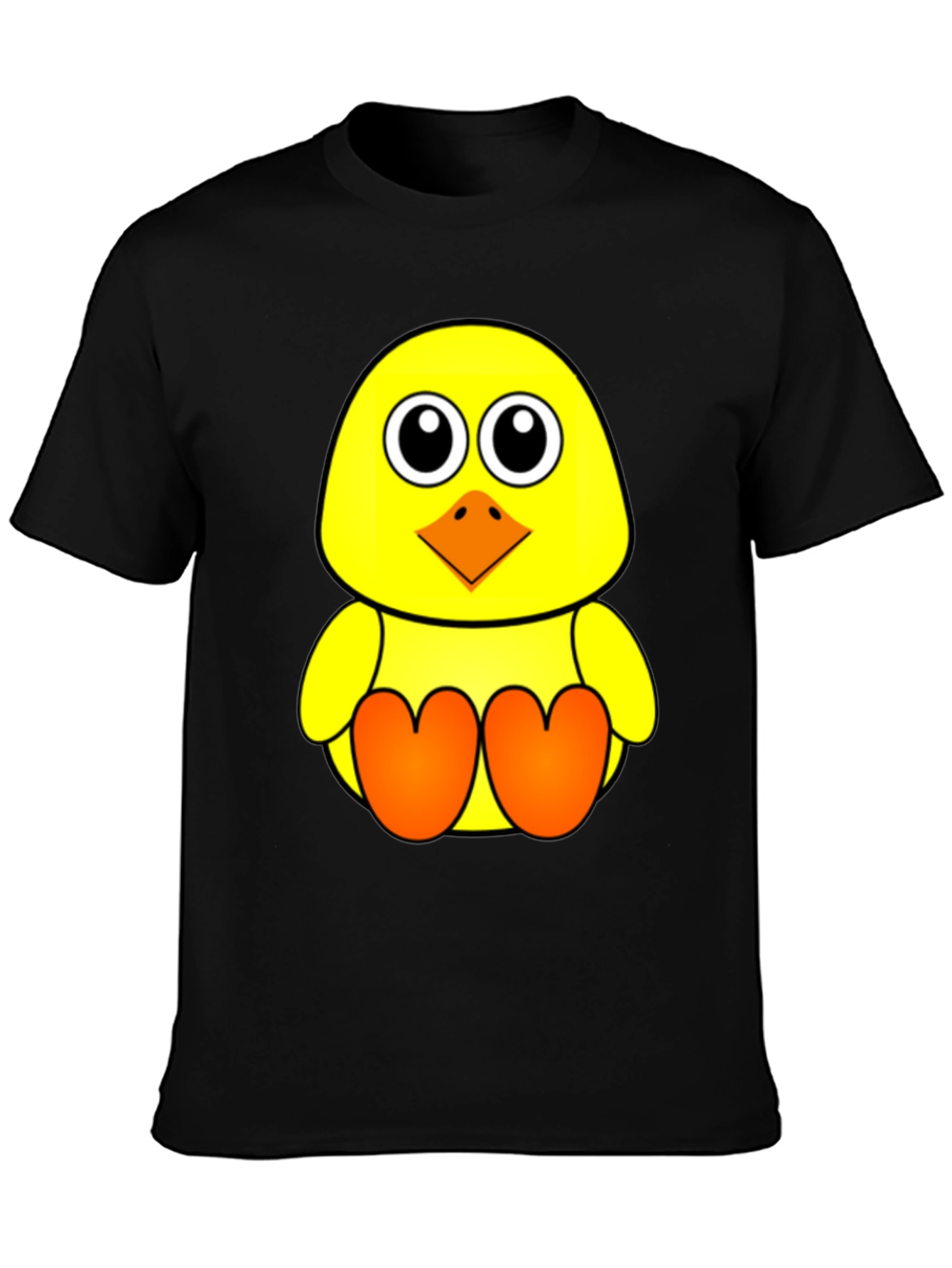 Cute Chick Graphic Tee - Black