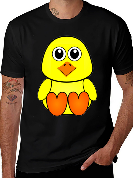 Cute Chick Graphic Tee - Black