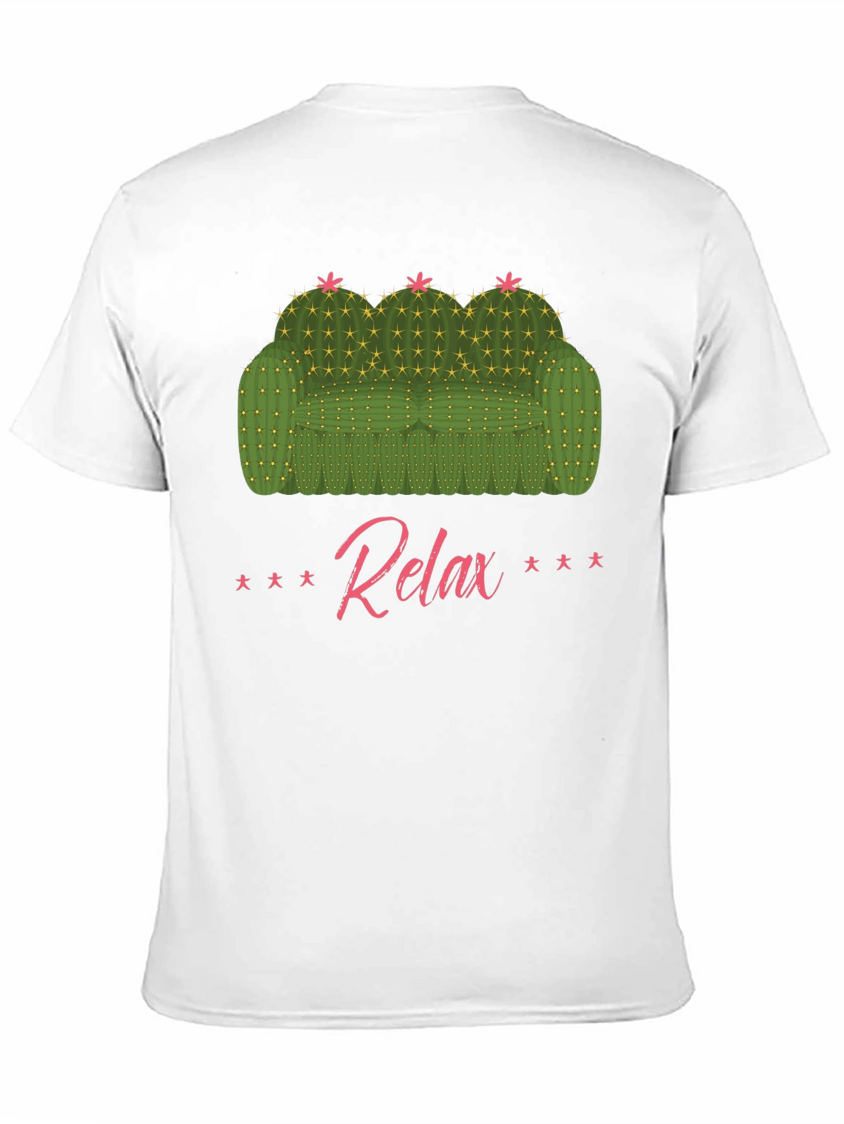 Relax Cactus Couch Graphic T-Shirt