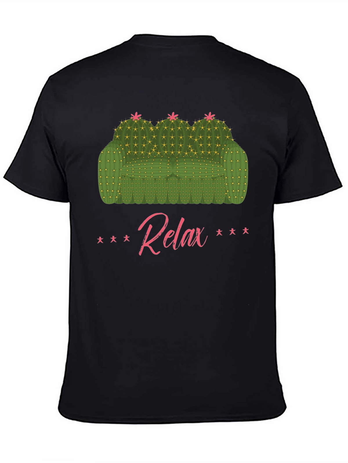 Relax Cactus Couch Graphic T-Shirt