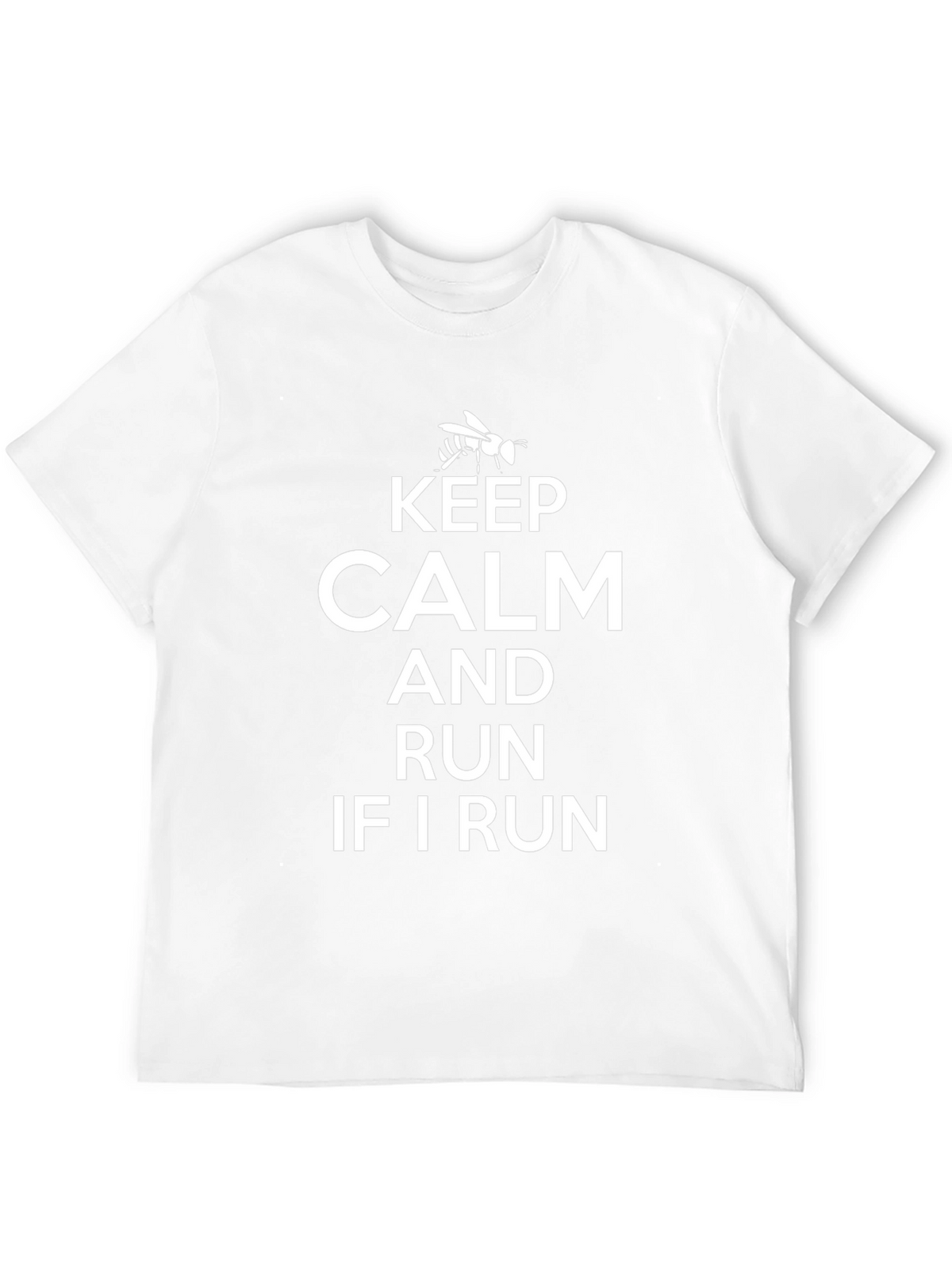 Keep Calm and Run Funny Graphic T-Shirt