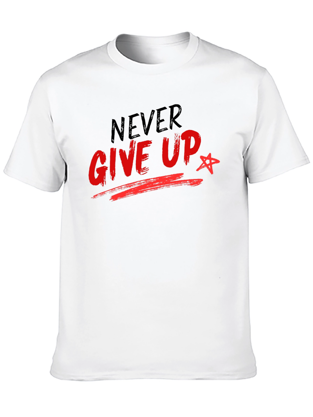Never Give Up Graphic T-Shirt - Inspiring Motivational Tee