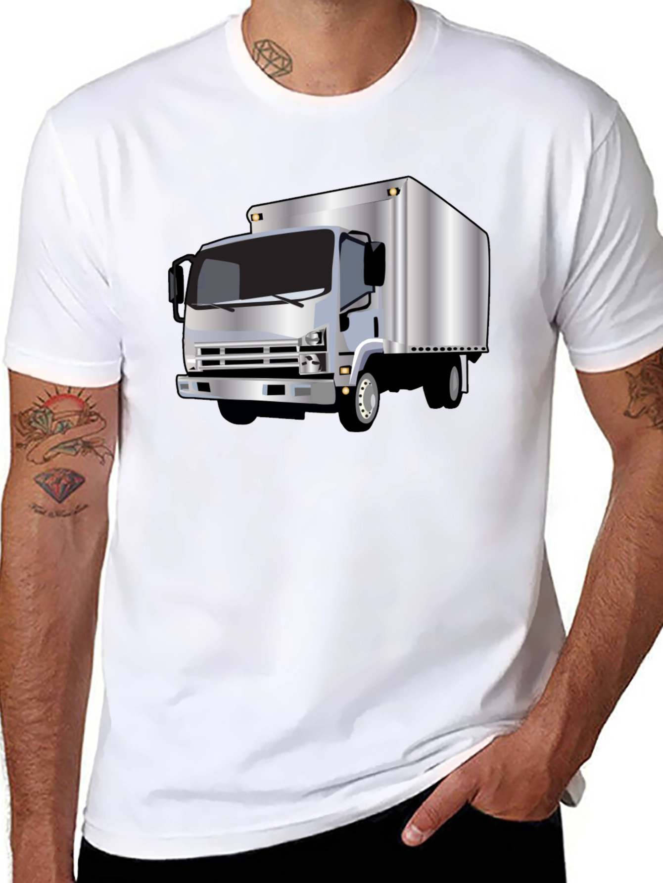 Truck Graphic Black Tee