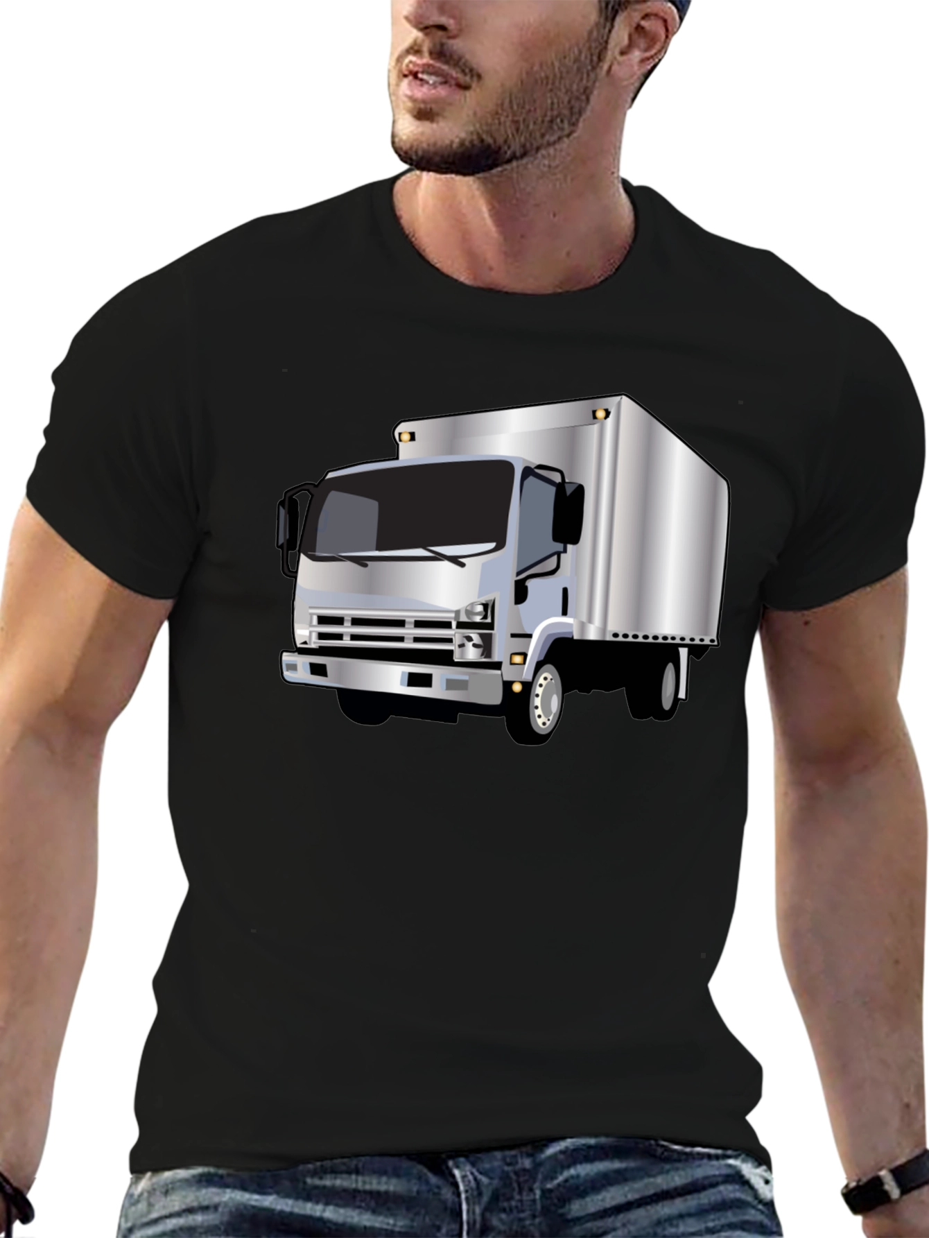 Truck Graphic Black Tee