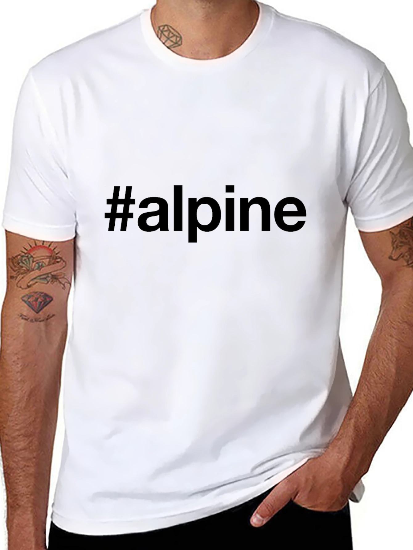 #alpine Black T-Shirt