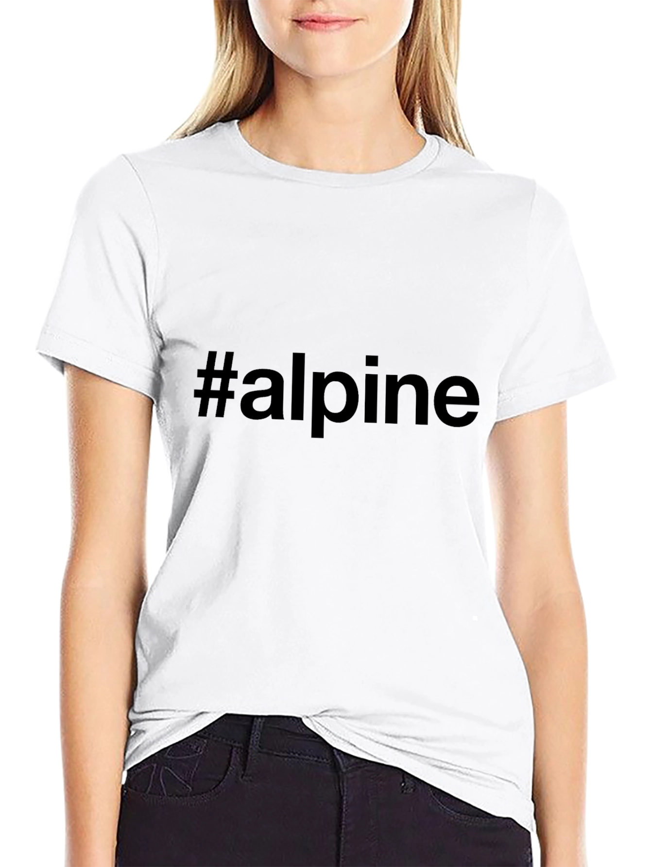 #alpine Black T-Shirt