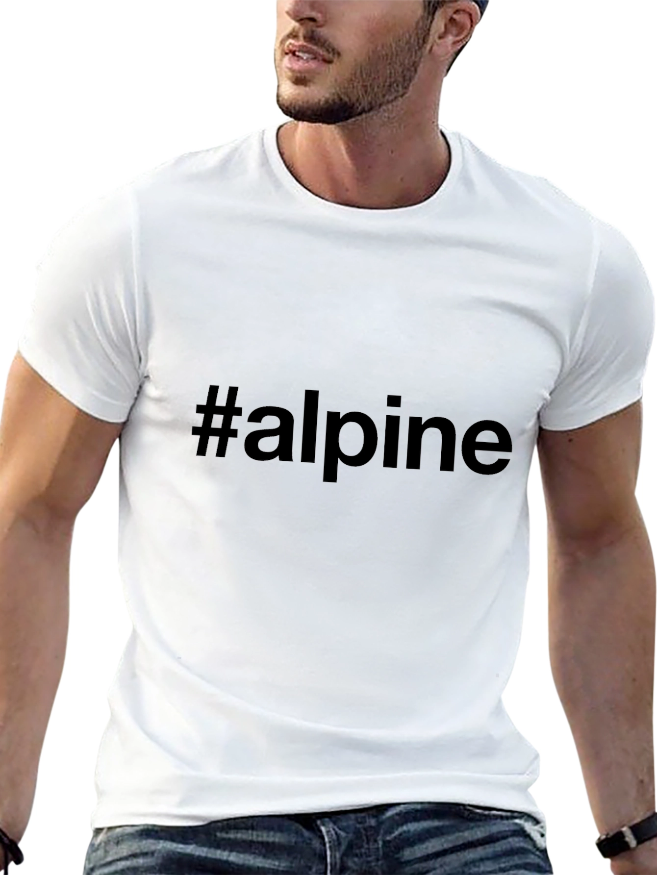 #alpine Black T-Shirt