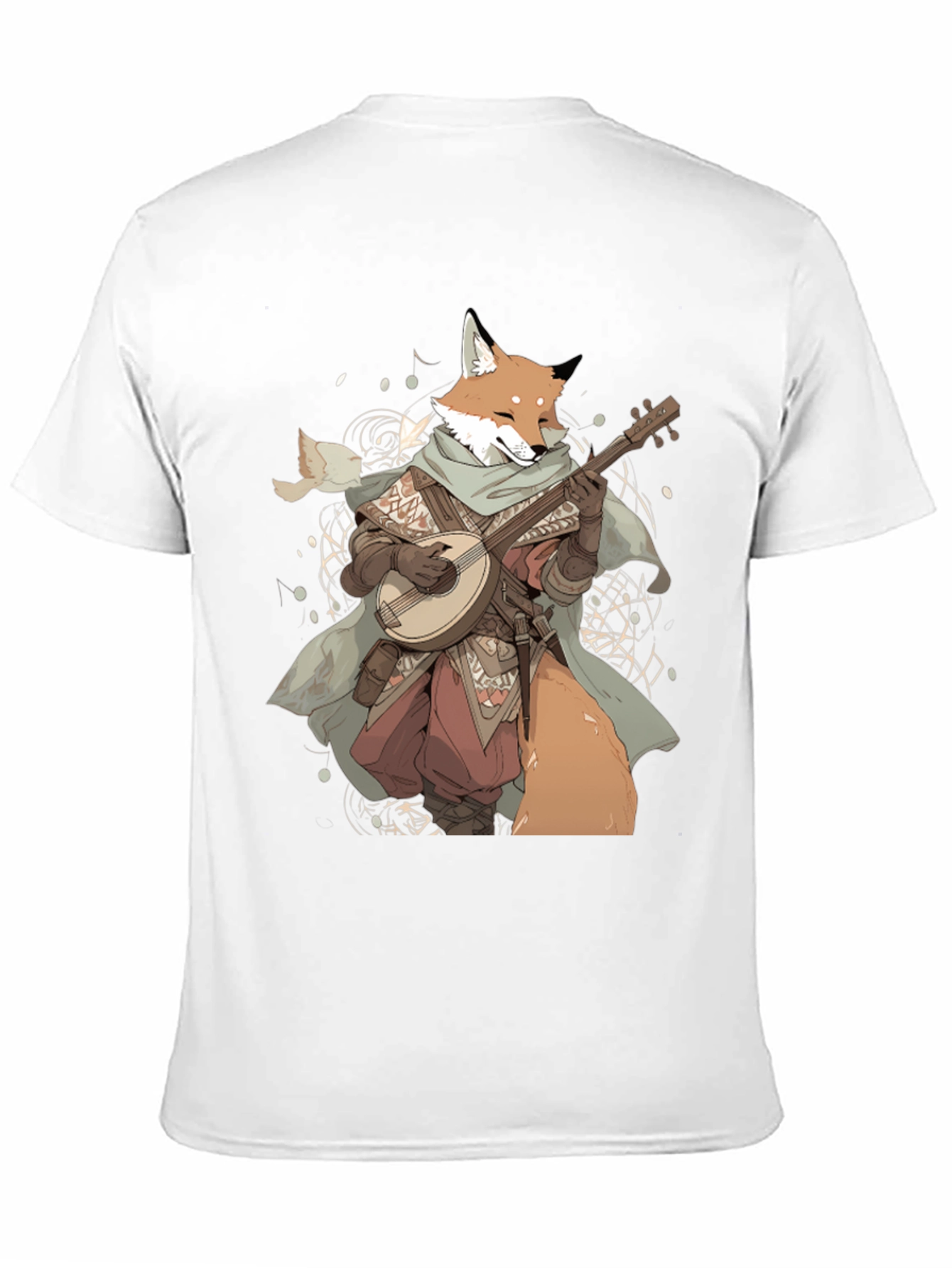 Fox Bard T-Shirt - Whimsical Design