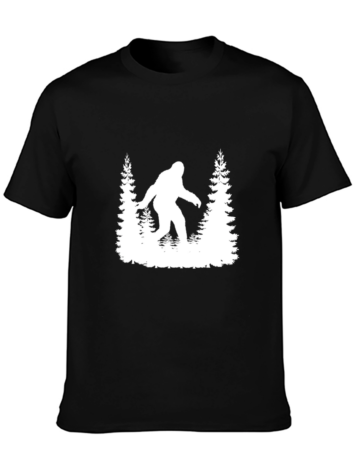 Bigfoot Silhouette Graphic Tee - Black